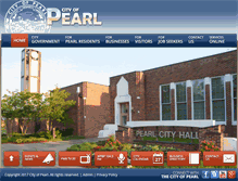 Tablet Screenshot of cityofpearl.com